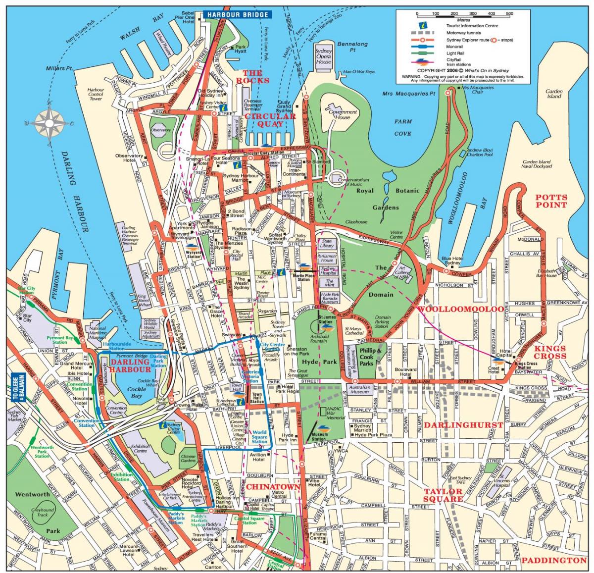 Stadtplan von sydney