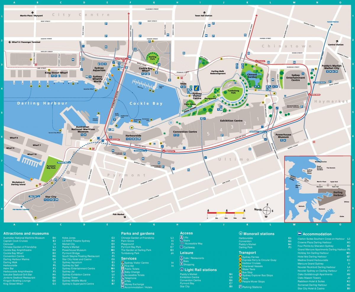 Sydney Harbour Karte 