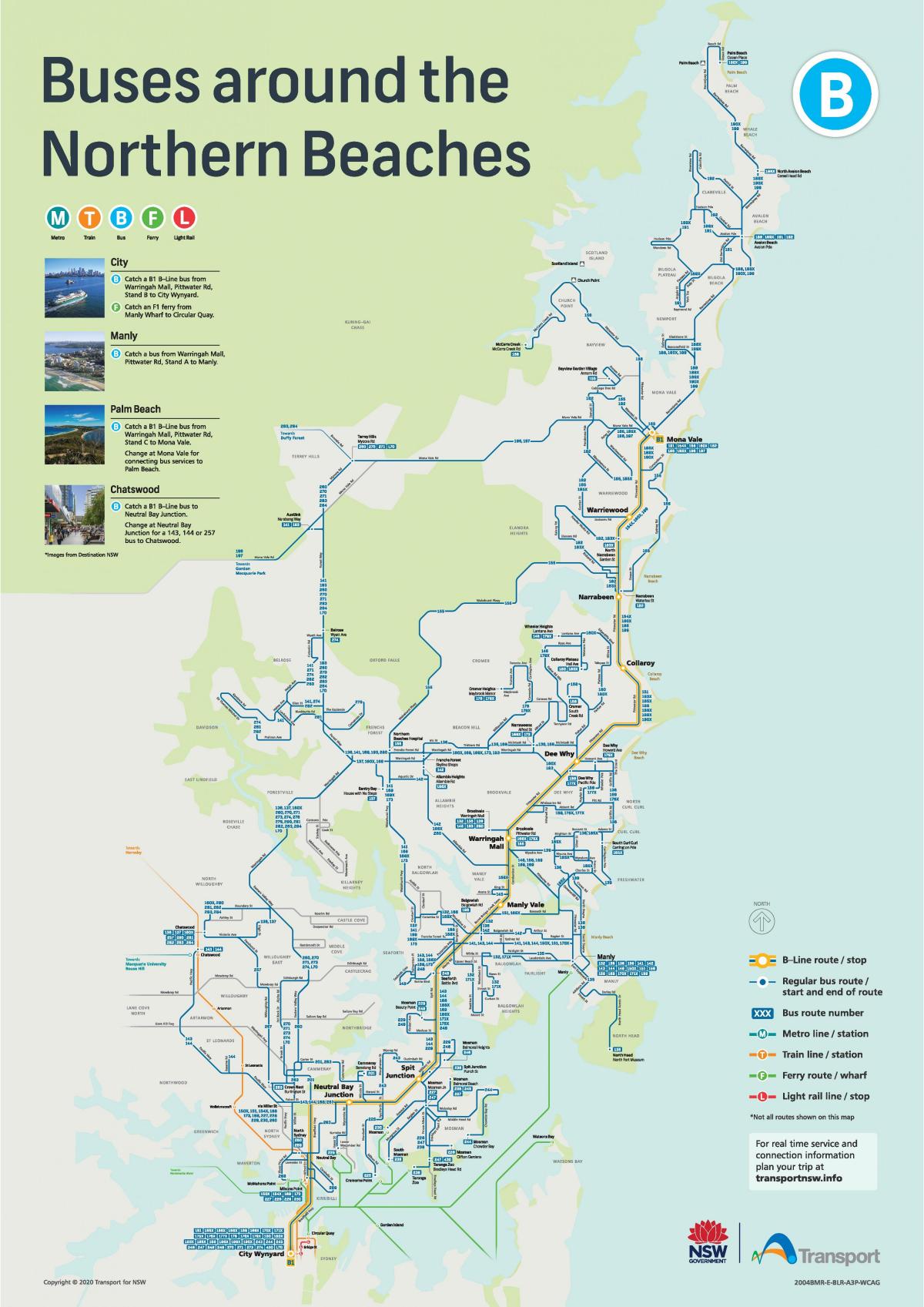 von sydney bus route map