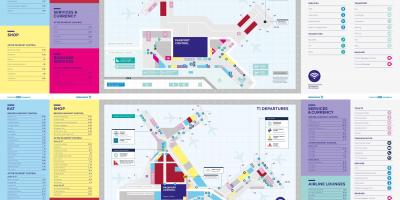 Karte von sydney airport terminal 1